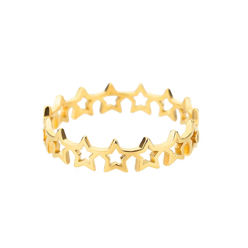 Stainless Steel Heart Rings for Women Propose Engagement Wedding Ring Vintage Jewelry Anillos Valentine'S Day Gift