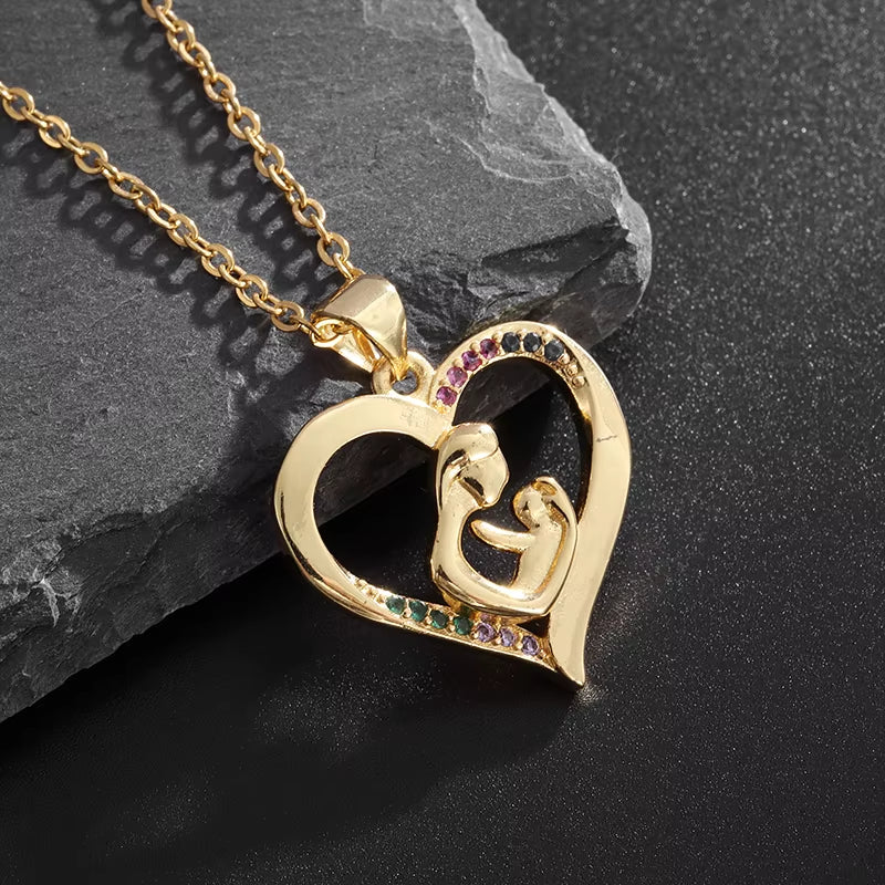 Fashion Magnetic Folding Heart Necklace for Women Cute 4 Heart Clover Necklace Female Jewelry Gift